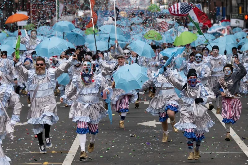 Froggy Carr Mummers' Trump flag leads to fight at 2024 parade