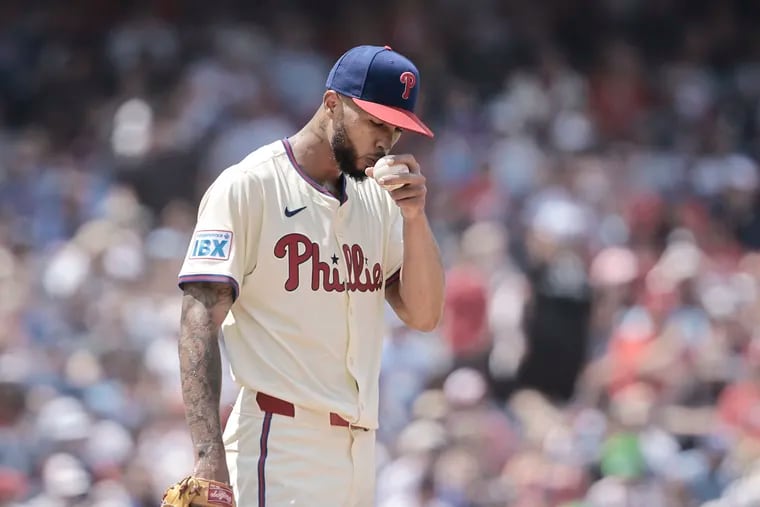 Phillies pitcher Cristopher Sánchez posted a 6.59 ERA in July but got off to a strong start in August by beating the Dodgers on Tuesday.