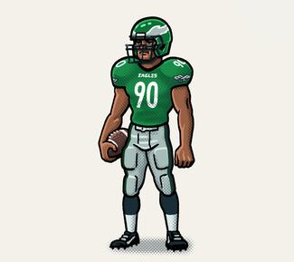 Football Jersey Eagles Style