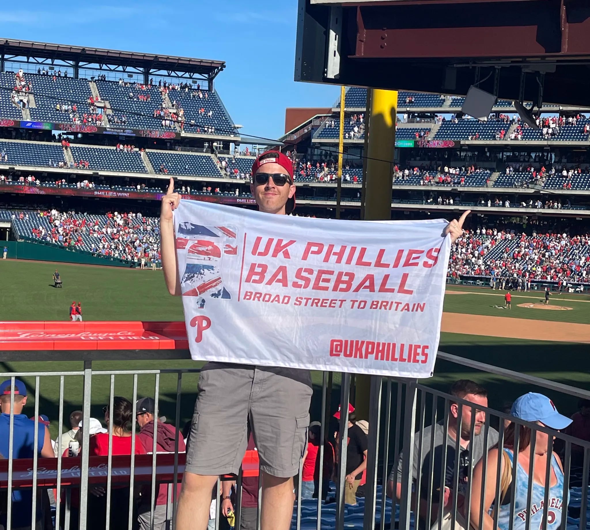 Phillies legend Chase Utley places home plate at London Stadium