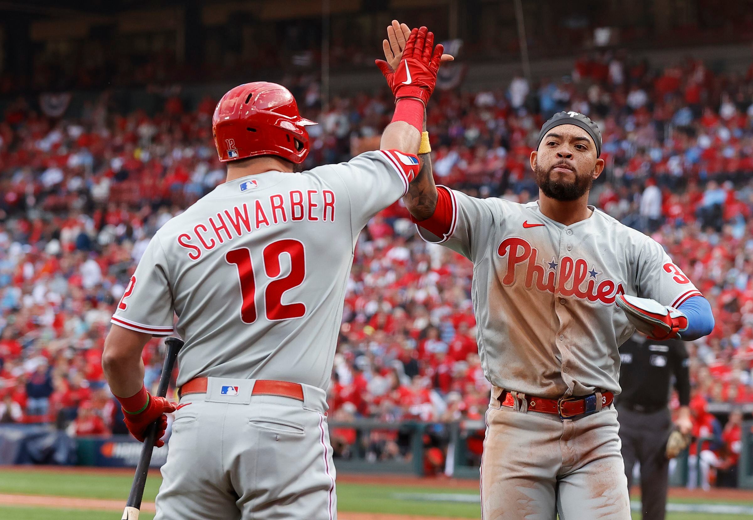 Phillies 2B Jean Segura leaves game after being hit in face by