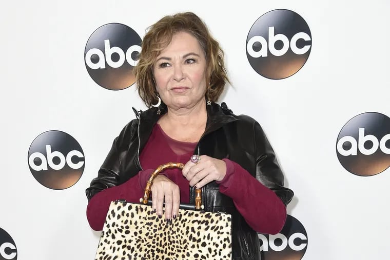 In this Jan. 8, 2018 file photo, Roseanne Barr attends the ABC All-Star Party arrivals during the Disney/ABC Television Critics Association Winter Press Tour in Pasadena, Calif.