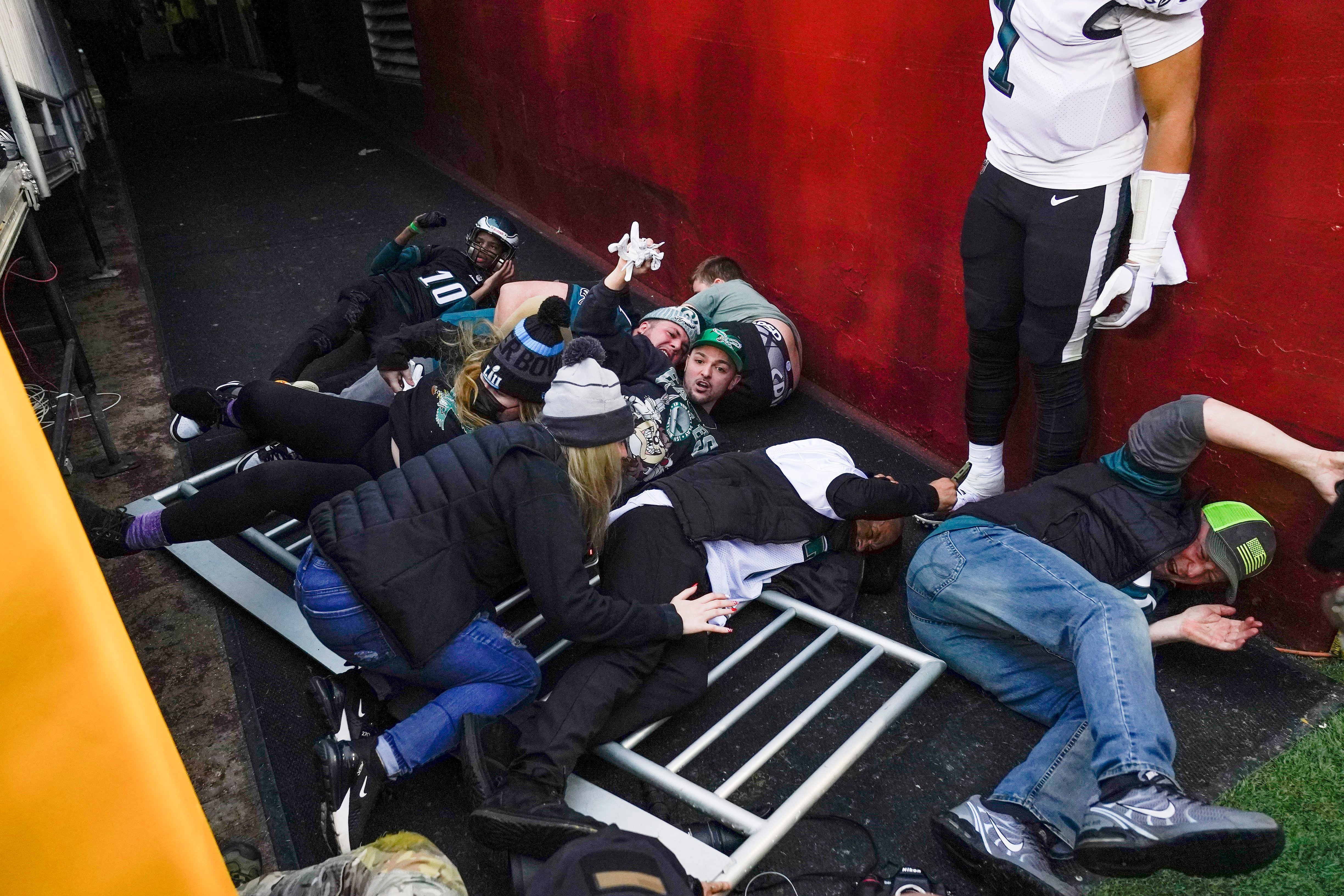 Railing collapse at Eagles-Washington Football Team game has a silver lining