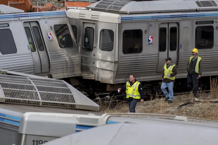 February’s SEPTA train derailment at the 69th Street Transportation Center.