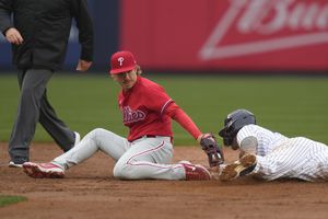 Aaron Nola stretches to five innings in second-to-last spring start, a 14-2  Phillies loss to Yankees