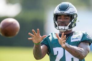 Brian Westbrook says Miles Sanders may carry the load for the Eagles