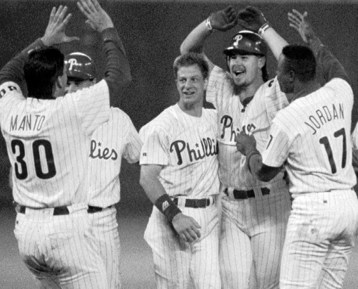 Dykstra homers twice in Game 4, 10/20/1993