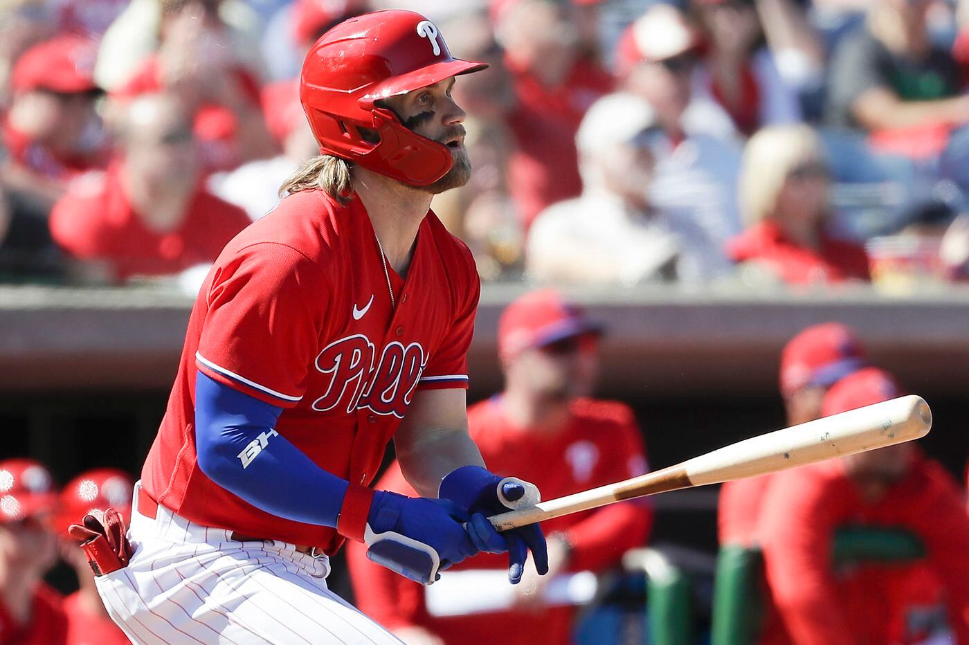 Bryce Harper Batting Bryce Harper won t bat leadoff says Phillies manager Joe 