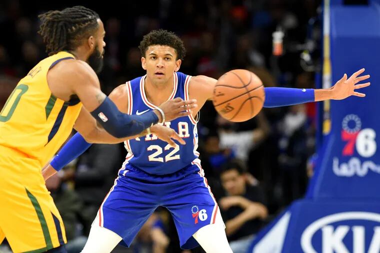 Sixers rookie Matisse Thybulle was good on defense, but his shooting was inconsistent.