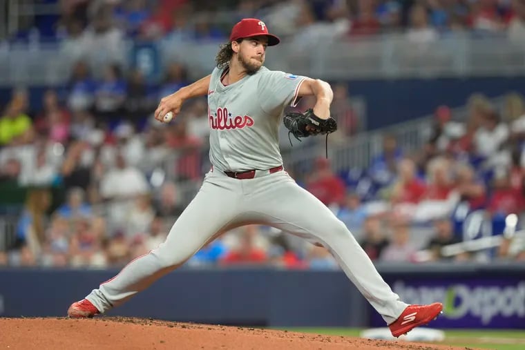 Aaron Nola only lasted 4⅔ innings on Saturday, marking his shortest start since June 13 in Boston.