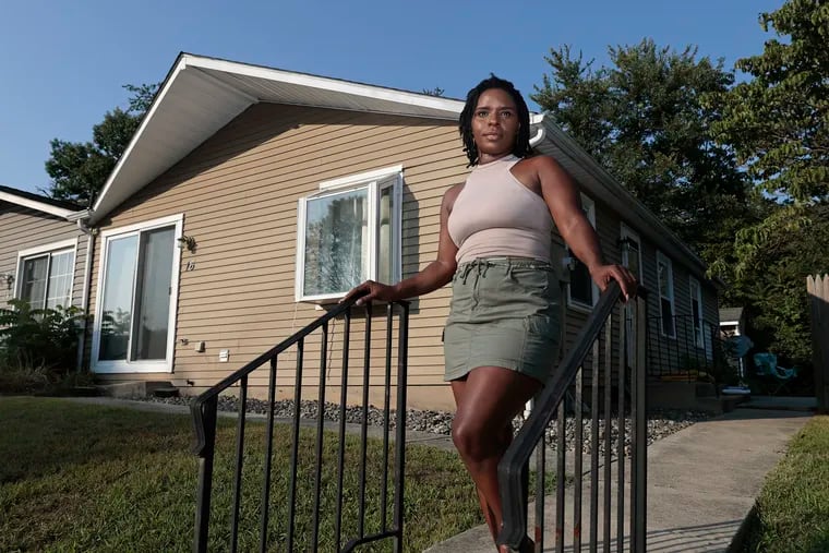 Air Force veteran Diamond Jones bought her Sicklerville home in February using a mortgage backed by the U.S. Department of Veterans Affairs.