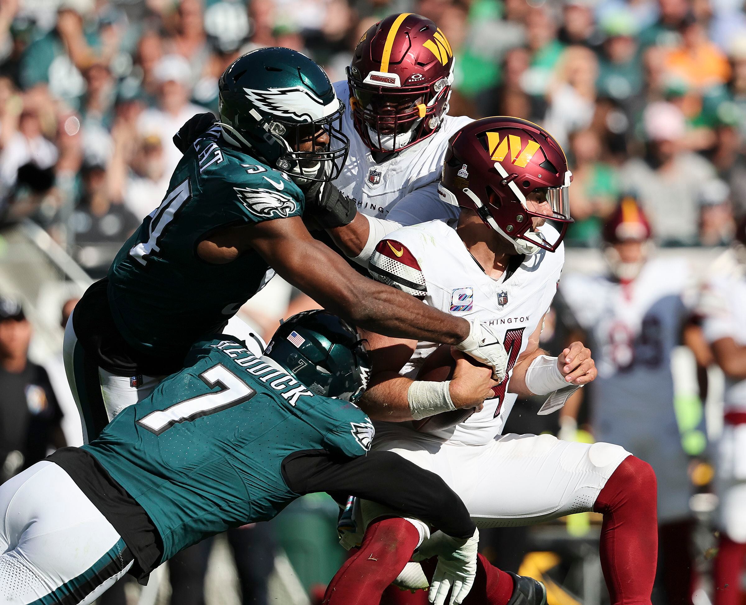 Reed Blankenship's forearm played a pivotal role in Eagles' OT win