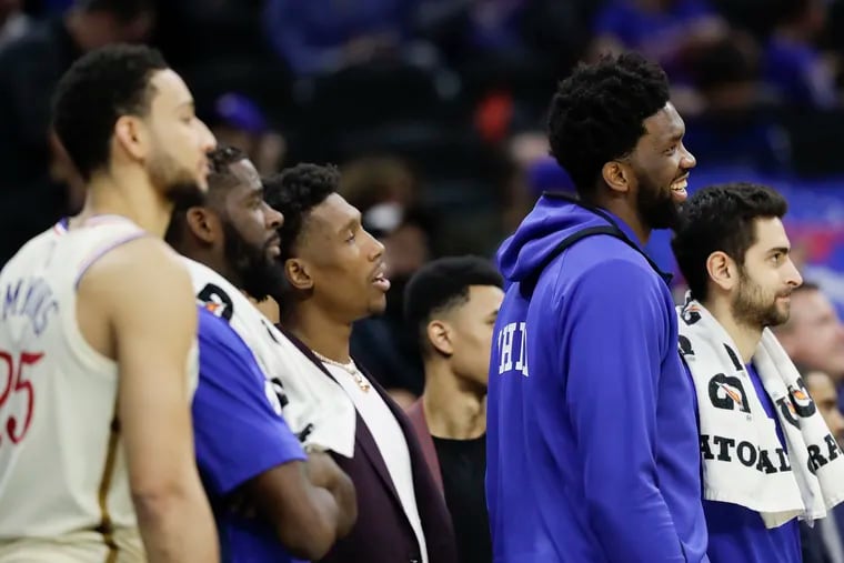 Sixers’ Joel Embiid out of game vs. Pacers with left knee soreness