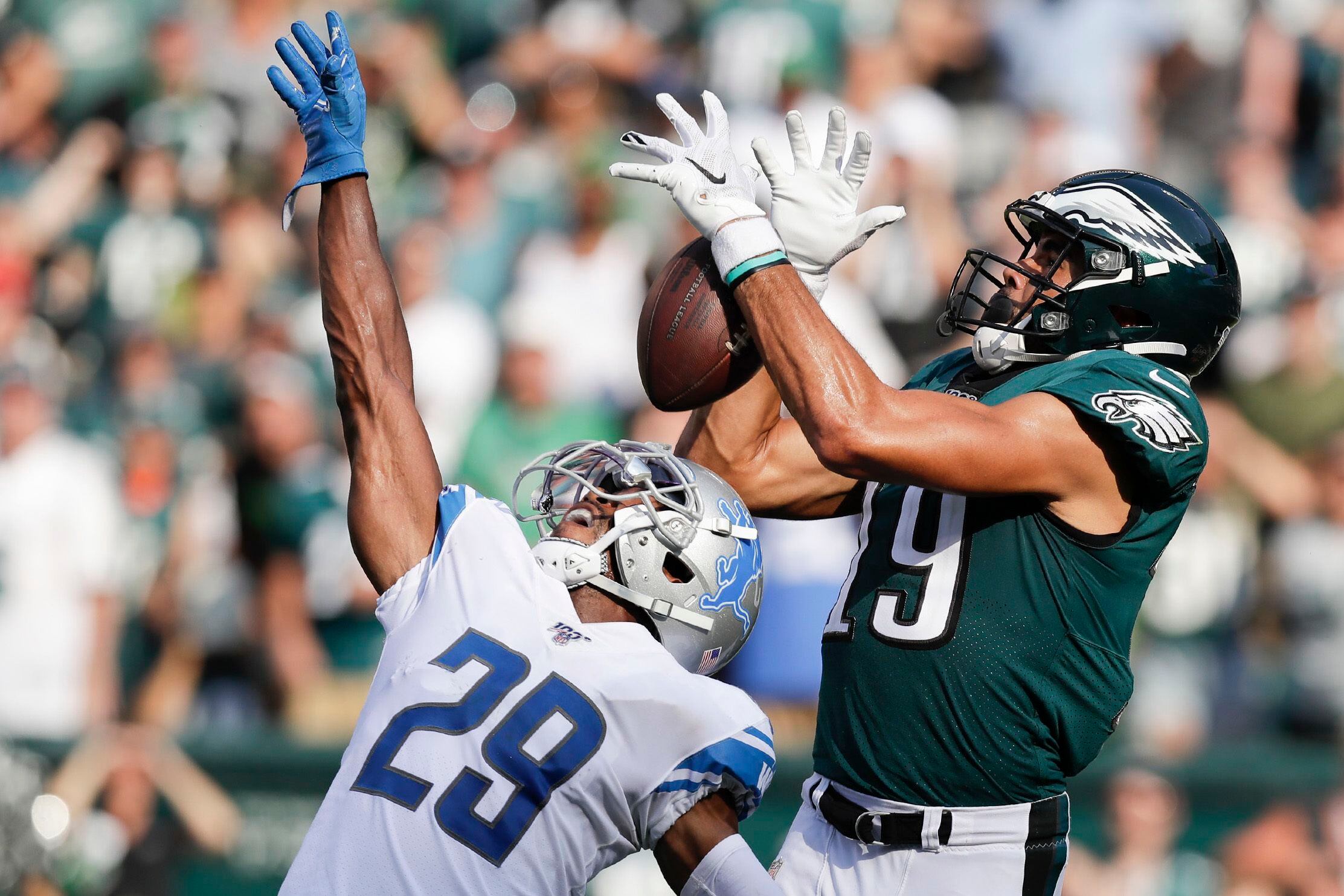 Eagles hope to get receivers going, remain unbeaten when they host