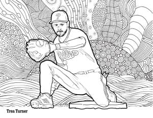 Philadelphia Phillies Logo coloring page - Download, Print or Color Online  for Free