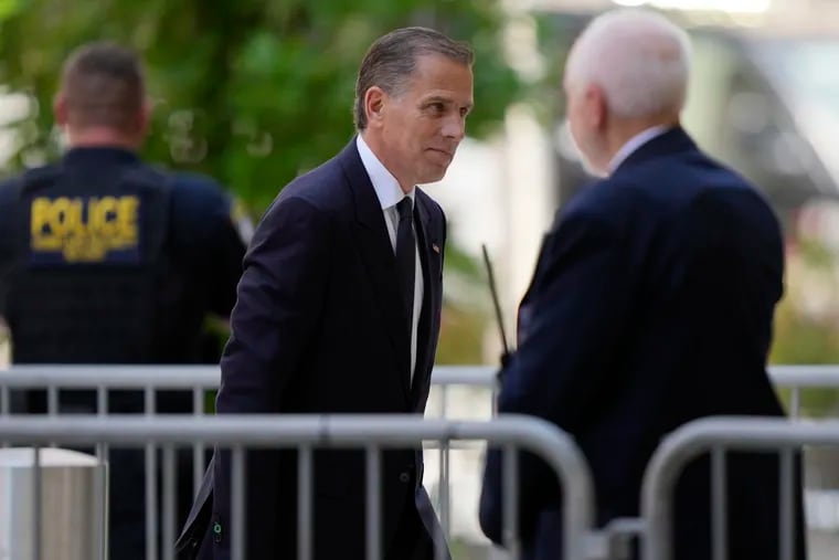 Hunter Biden arrives for a court appearance in Wilmington, Delaware, on Friday, May 24, 2024,