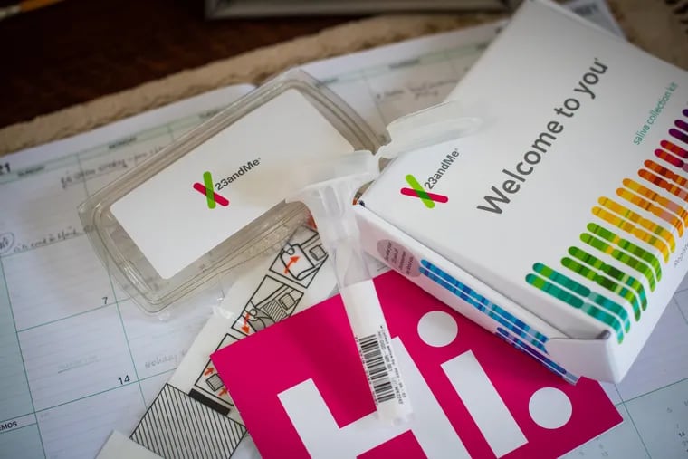 A 23andMe Ancestry + Traits Service DNA kit.