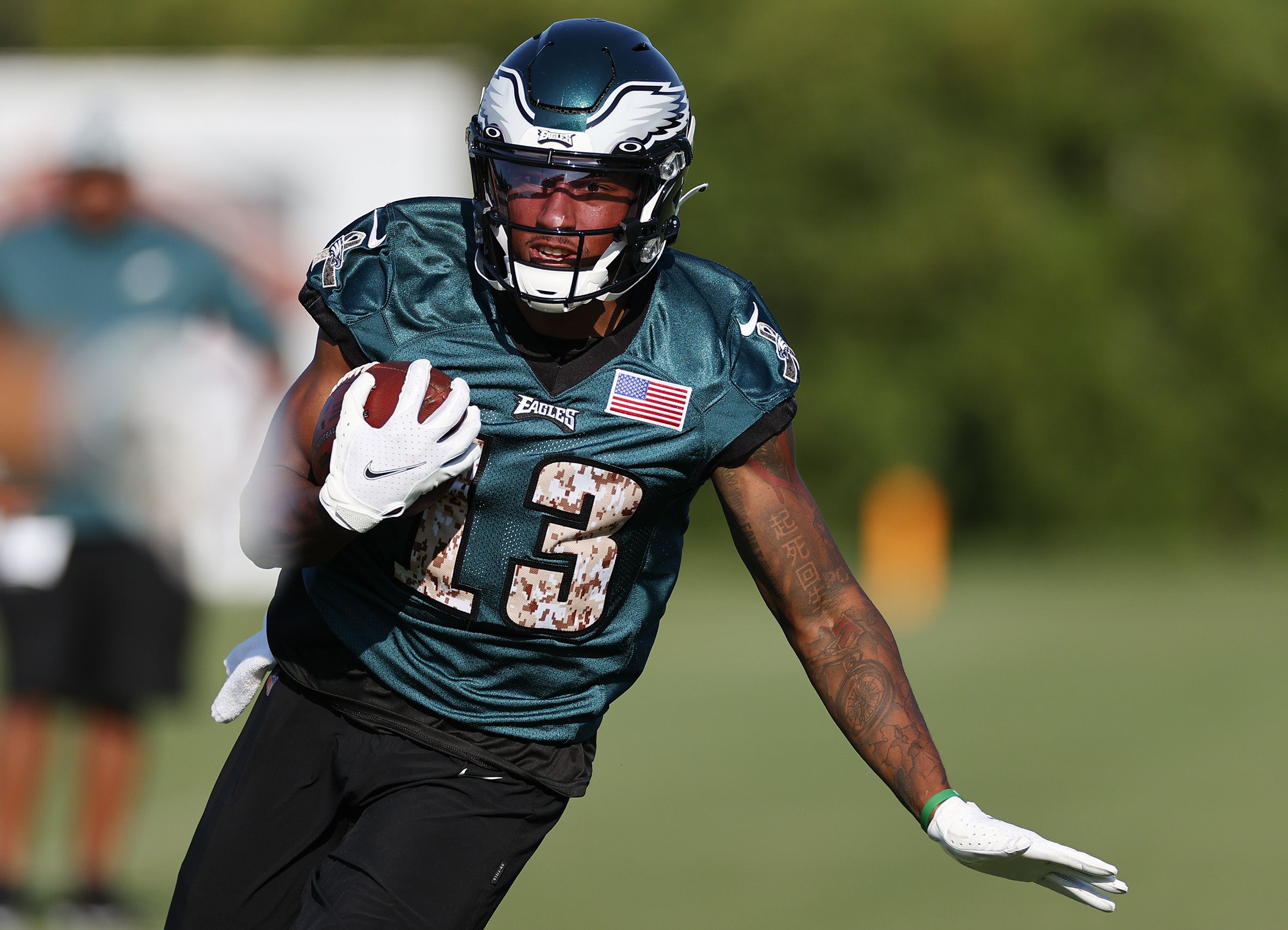 Eagles practice observations: DeVonta Smith sidelined; Miles