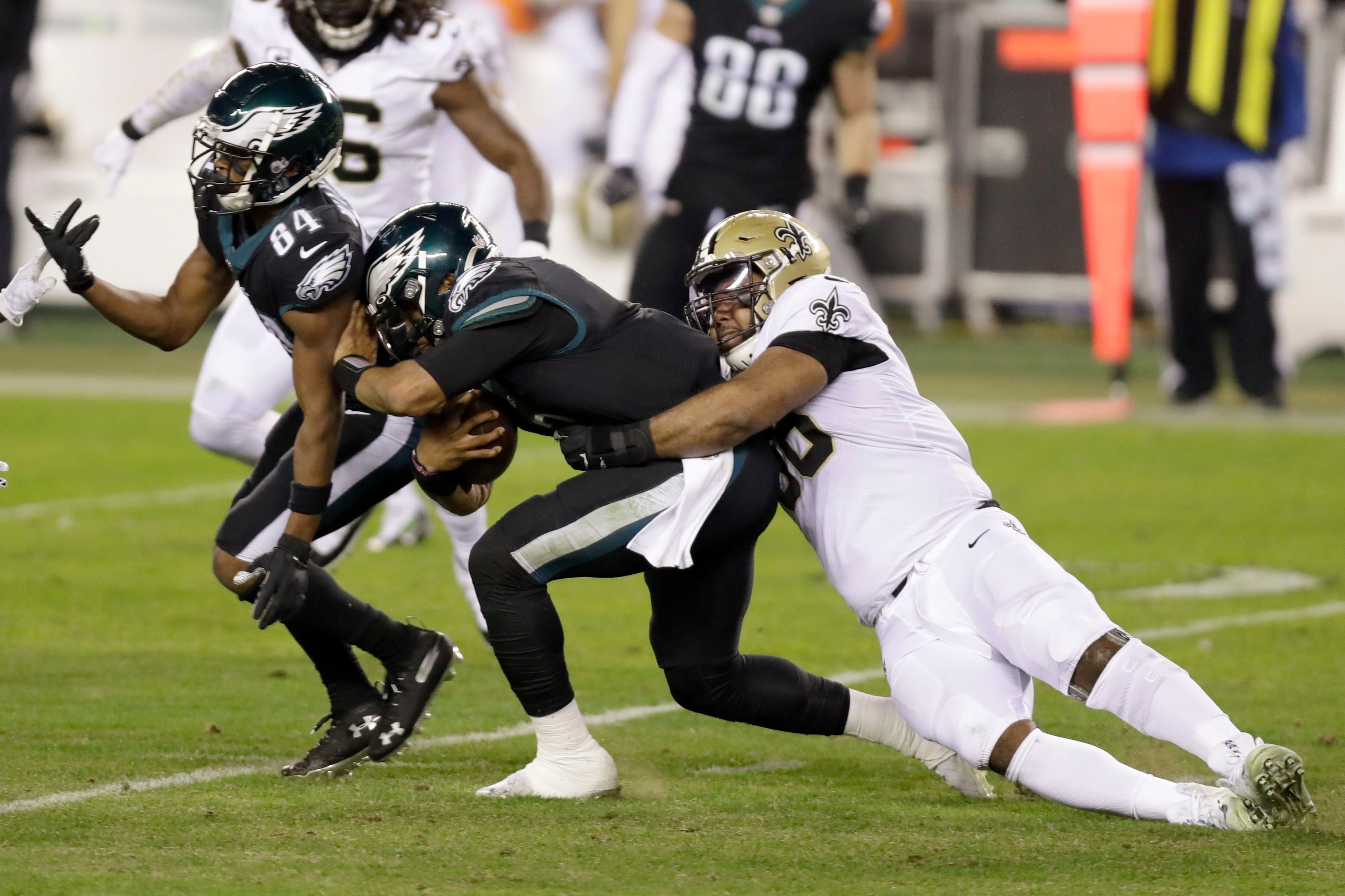 Eagles romp Saints to solidify playoff contention – Trentonian