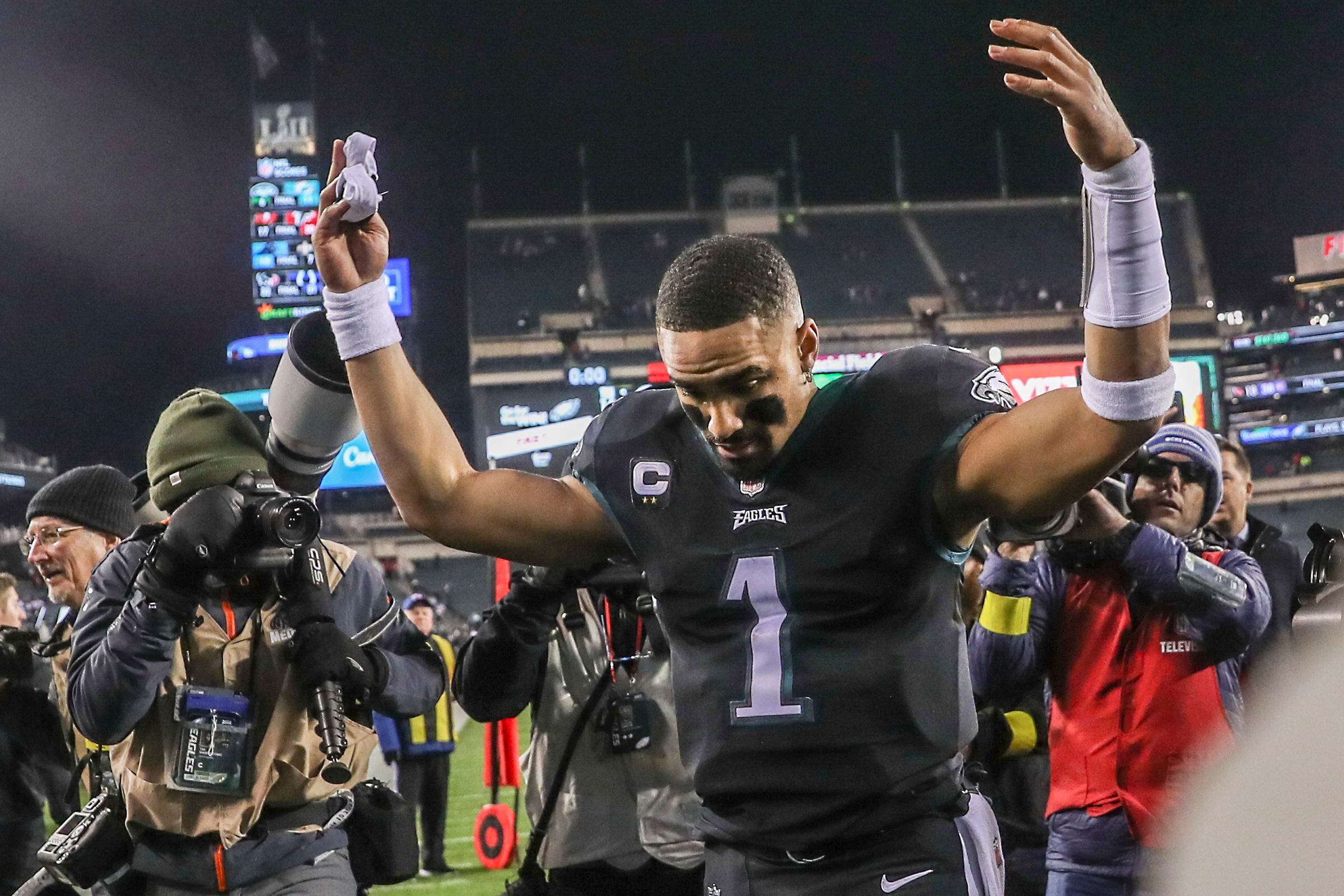 Eagles LOCKER Room Celebrate NFC East Championship #1 seed 