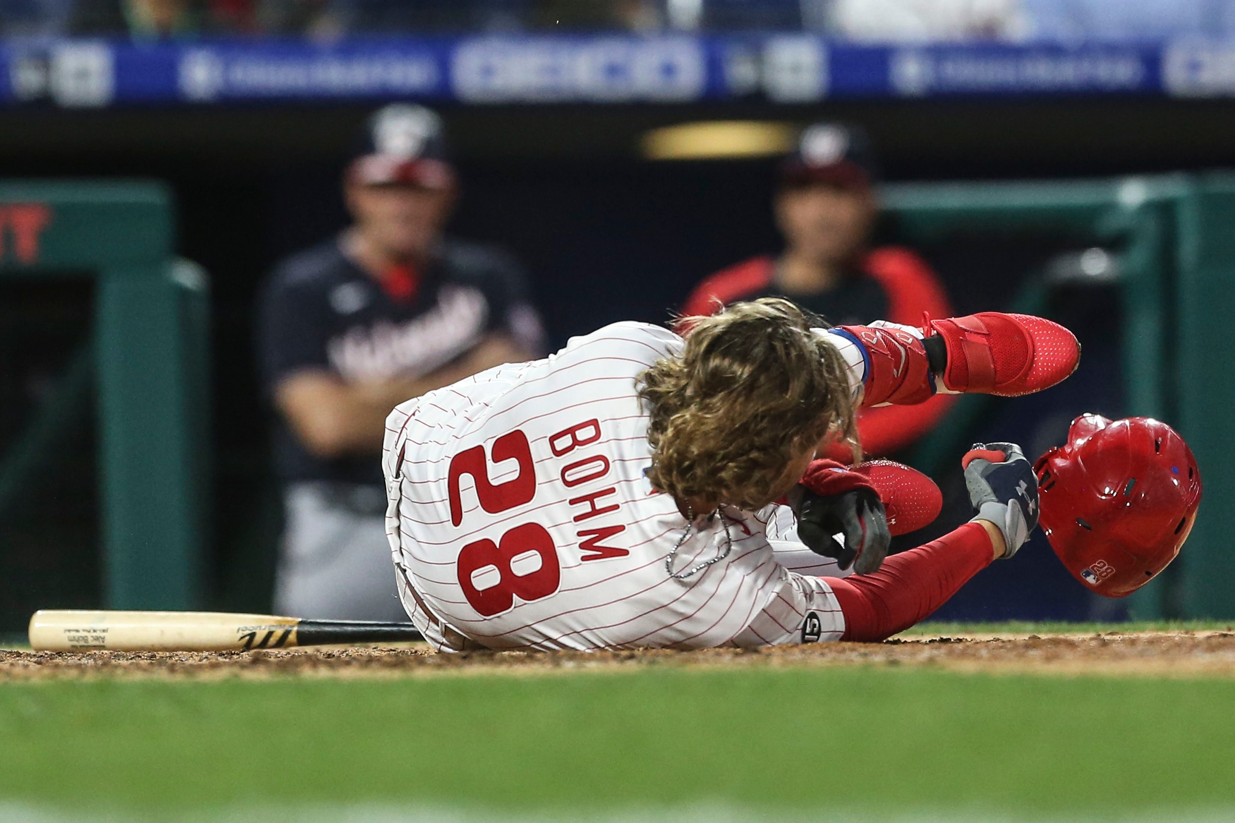 Joe Girardi accuses Washington's Max Scherzer of doctoring ball as Phillies  fall to Nationals, 3-2