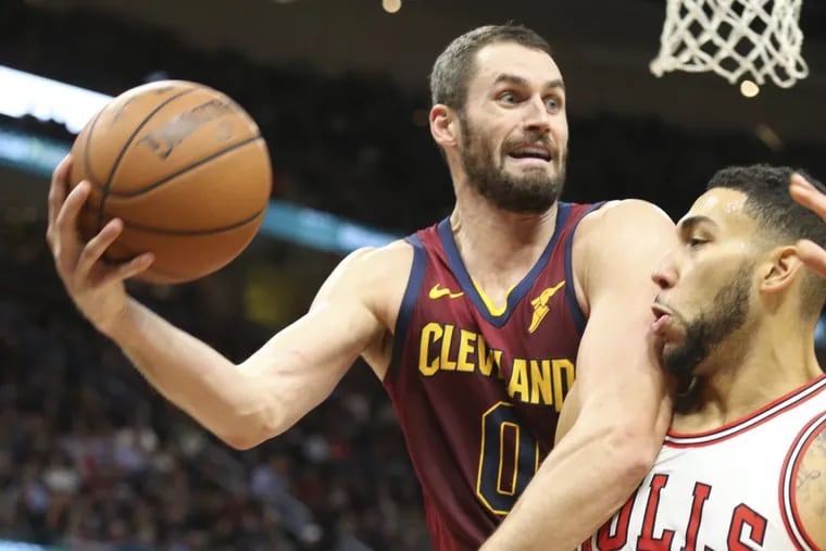 Kevin Love (left) has had three straight double-doubles for the Cavaliers.