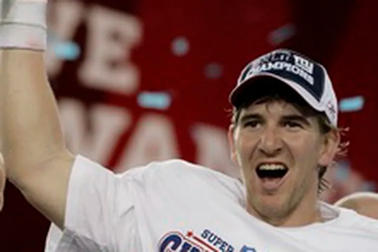 Some interviews after Super Bowl XLII seemed to suggest that Eli Manning  should have been called down before throwing what we now call the David  Tyree catch. Do you agree? Are there