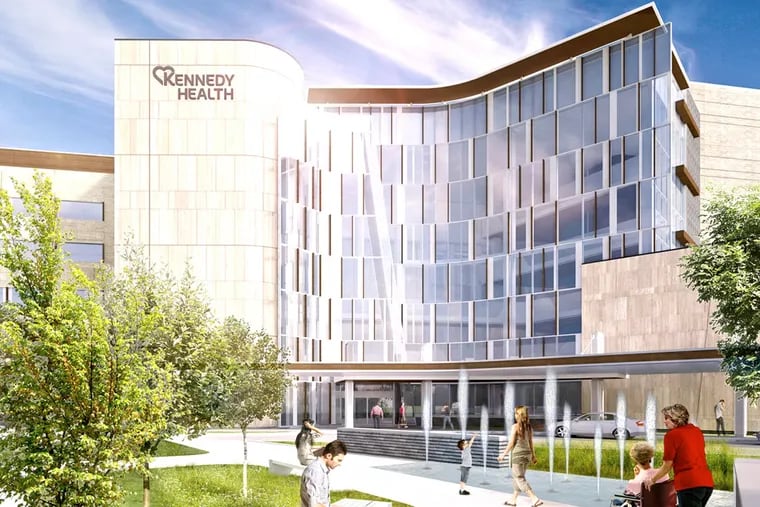 An artist's rendering of Kennedy Health's planned new building at 2201 Chapel Ave. Ground-breaking is set for April 30.