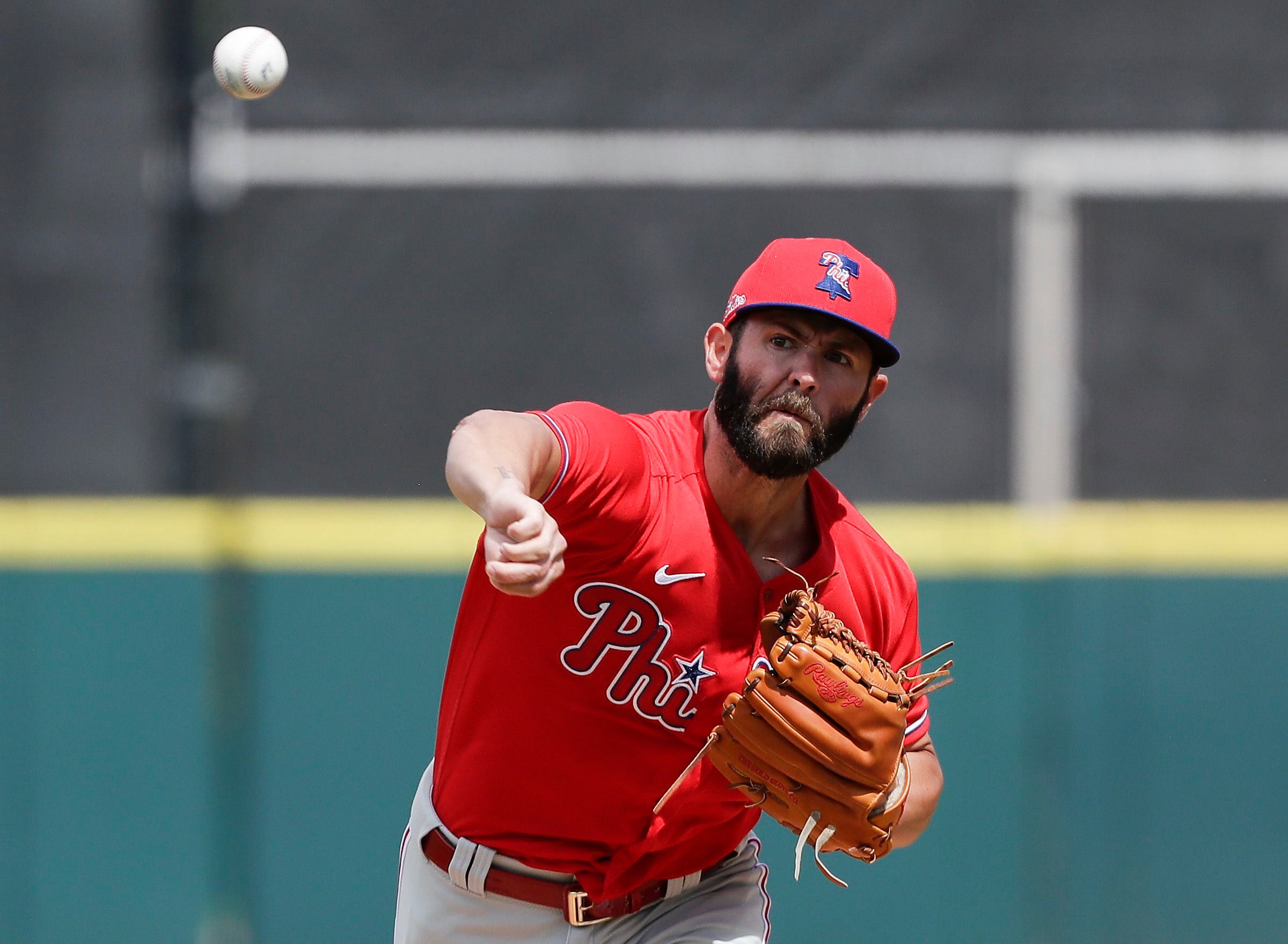 Phillies starter Jake Arrieta is struggling to strike hitters out