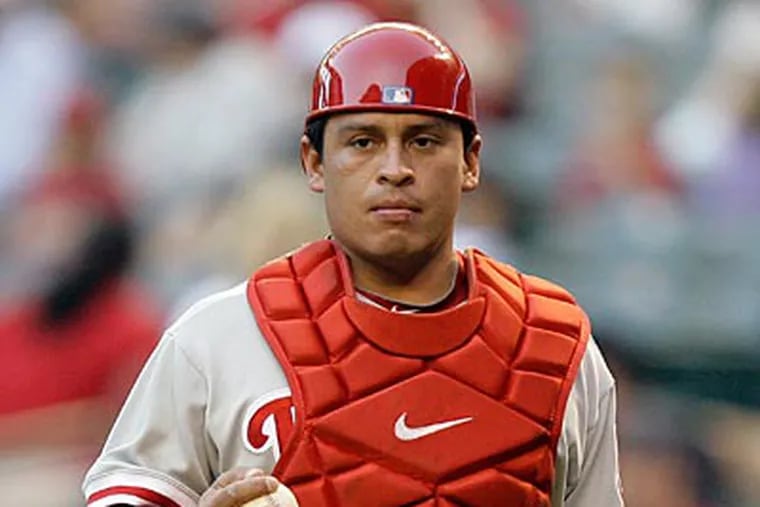 Phillies catcher Carlos Ruiz on Thursday May 22nd at Minute Maid