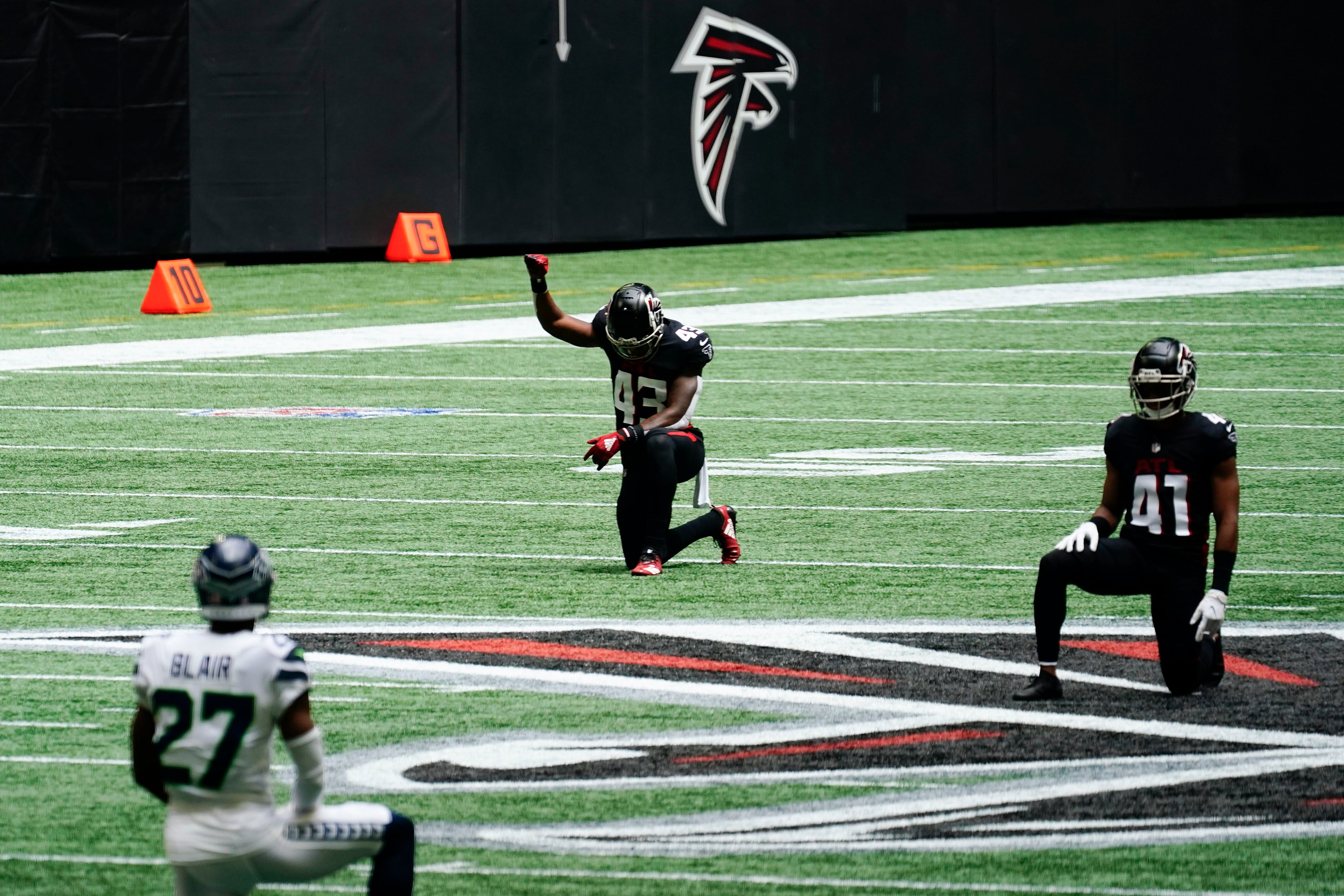 Detroit Lions Vs. Atlanta Falcons Pre Game GIF - Nfl National