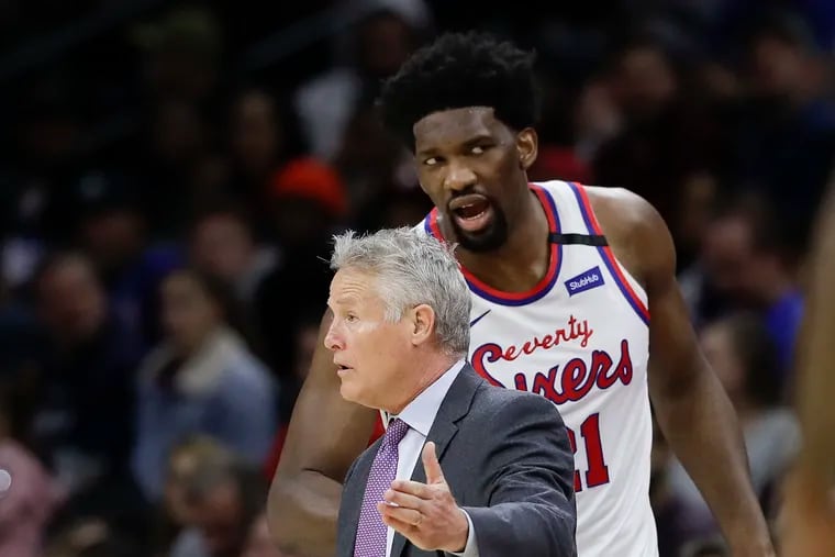 In today's NBA, one of a coach's main jobs is keeping their superstar players happy. So it shouldn't come as a surprise that Brett Brown has to do that with three-time All-Star center Joel Embiid.