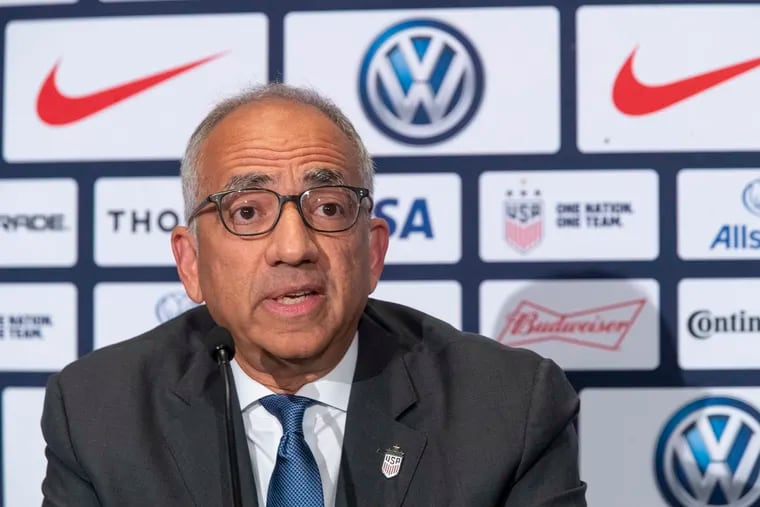 U.S. Soccer Federation president Carlos Cordeiro has stepped down.