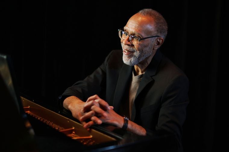 Pianist Jawanza Kobie at the Philadelphia Clef Club of Jazz and Performing Arts in South Philadelphia on Wednesday, March 10, 2021. He released his second album, "Jawanza Kobie Jazz Composer," on Feb. 26.