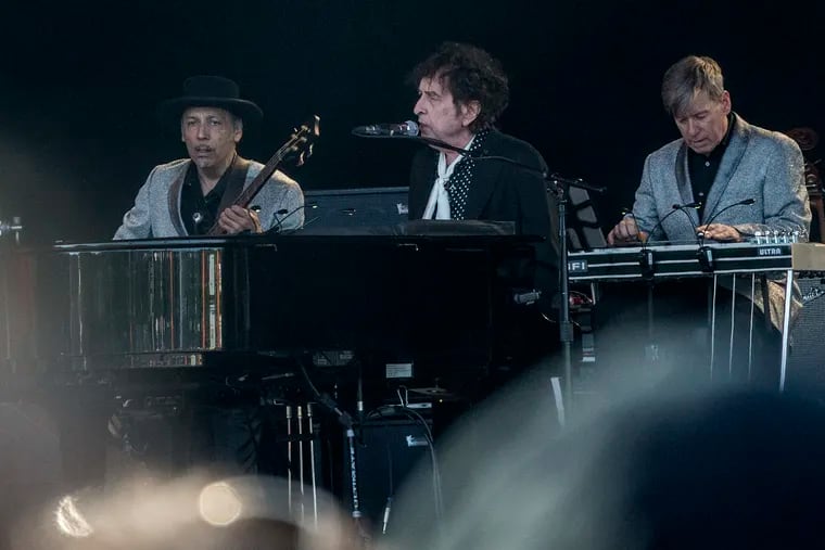 Bob Dylan performs at the Roskilde Festival in 2019, in Roskilde, Denmark. He's coming to the Met Philadelphia for two shows in November.