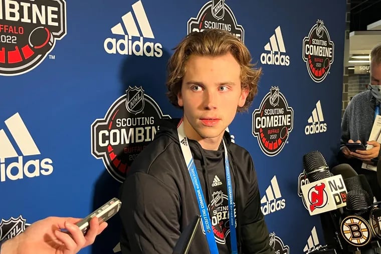 At the NHL combine, Pavel Mintyukov and Brad Lambert reflect on paths to  the draft