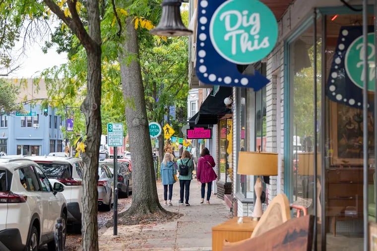 Much of Collingswood's hustle and bustle happens on Haddon Avenue.