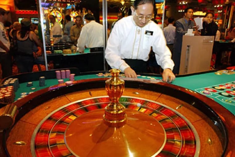 Table games, such as the roulette wheel shown here at Resorts Atlantic City casino, may soon be legalized in Pennsylvania. (AP Photo/Mary Godleski)