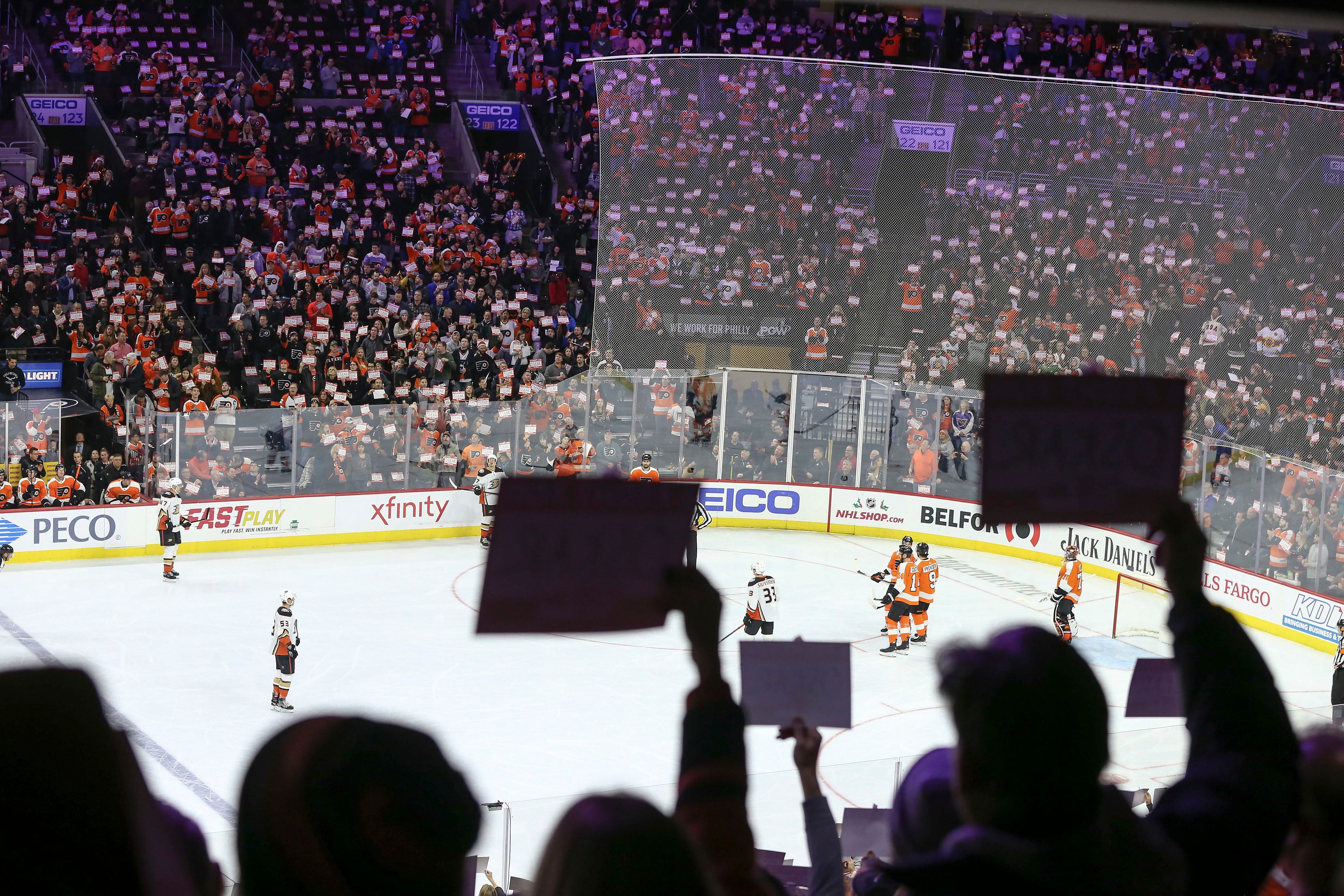 Philadelphia Flyers fans, workers return to Wells Fargo Center - WHYY