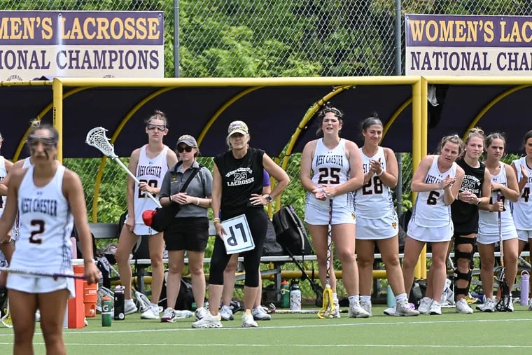 The West Chester women's lacrosse team led by coach Ginny Martino is 22-0.