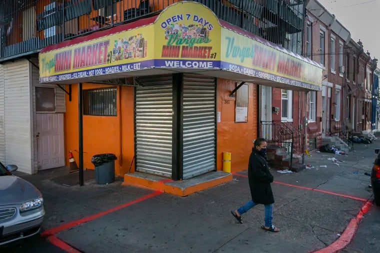 Vargas Mini Market in Kensington is shown on Thursday morning, May 7, 2020. An employee was shot and critically injured there the previous night, police said.