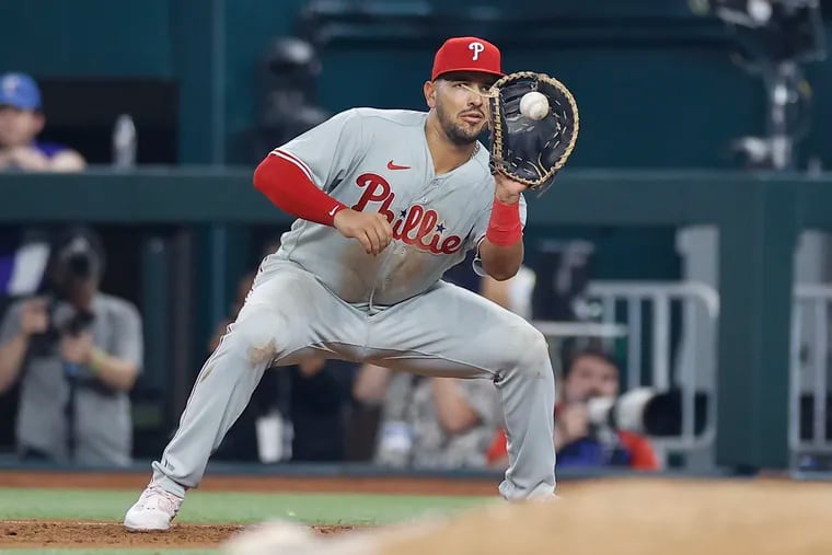 Rehabbing in the minors, first baseman Darick Hall will need to play his  way back to the Phillies