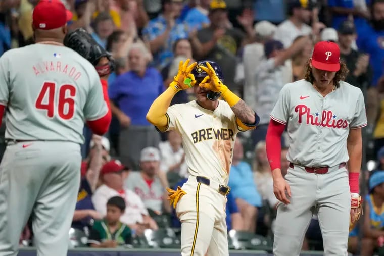 Phillies’ offense struggles to score runs in 6-2 loss to Brewers