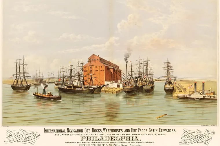 An advertisement from the International Navigation Company, which operated in Philadelphia between 1871 and 1943 and was owned by the Red Star Line and the American Line.