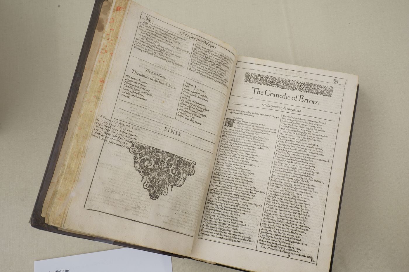 A Rare Shakespeare First Folio Annotated By John Milton Hid In Free Library Of Philadelphia For