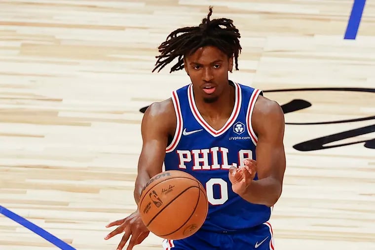 Tyrese Maxey played until he was 45 and was the GOAT in my league :  r/BasketballGM