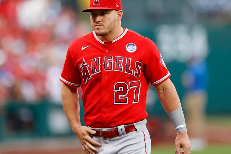 Los Angeles Angels outfielder Mike Trout grew up in South Jersey and is a diehard Philadelphia sports fan.