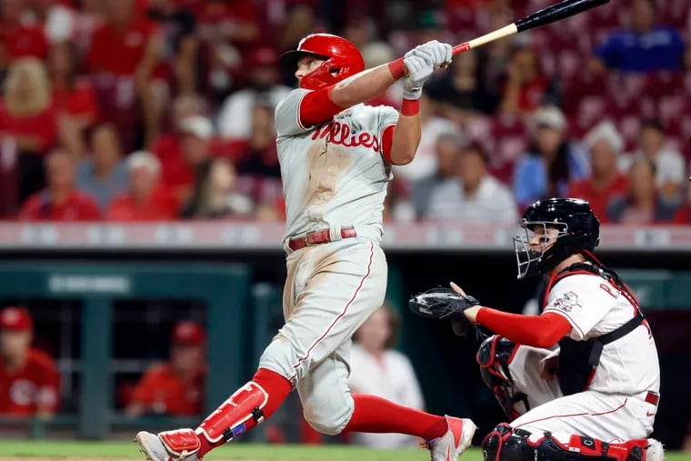 Lids Philadelphia Phillies Rhys Hoskins Game-Used Baseball Frame