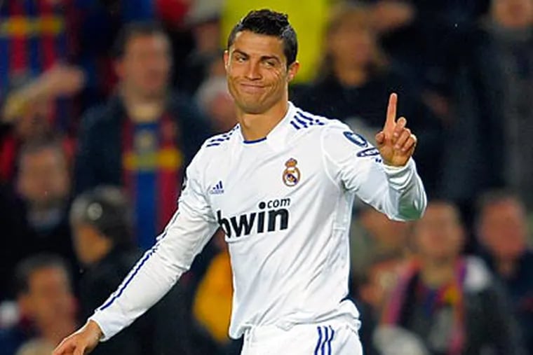 Real Madrid's Cristiano Ronaldo will show off his skills on Saturday at Lincoln Financial Field. (Manu Fernandez/AP)