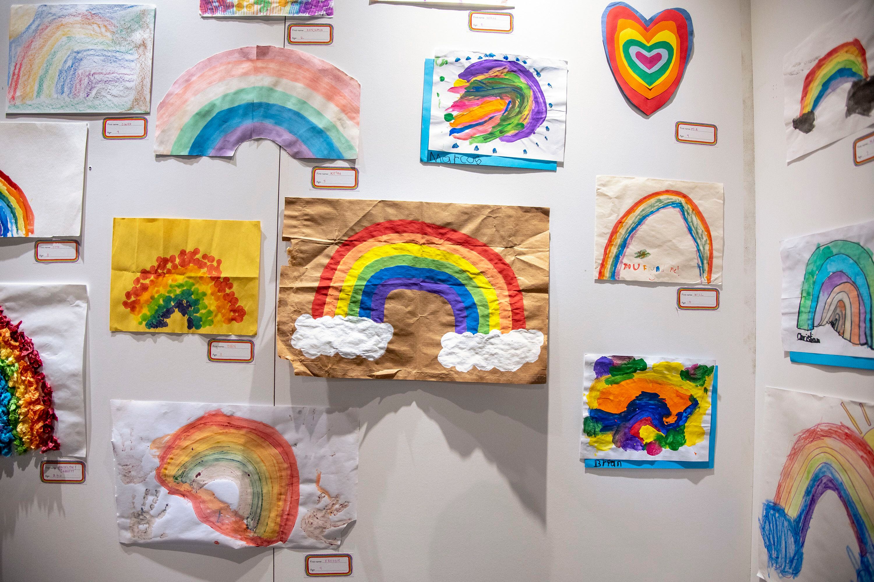 Pescara's rainbow of hope in coronavirus: 6-year-old designs new